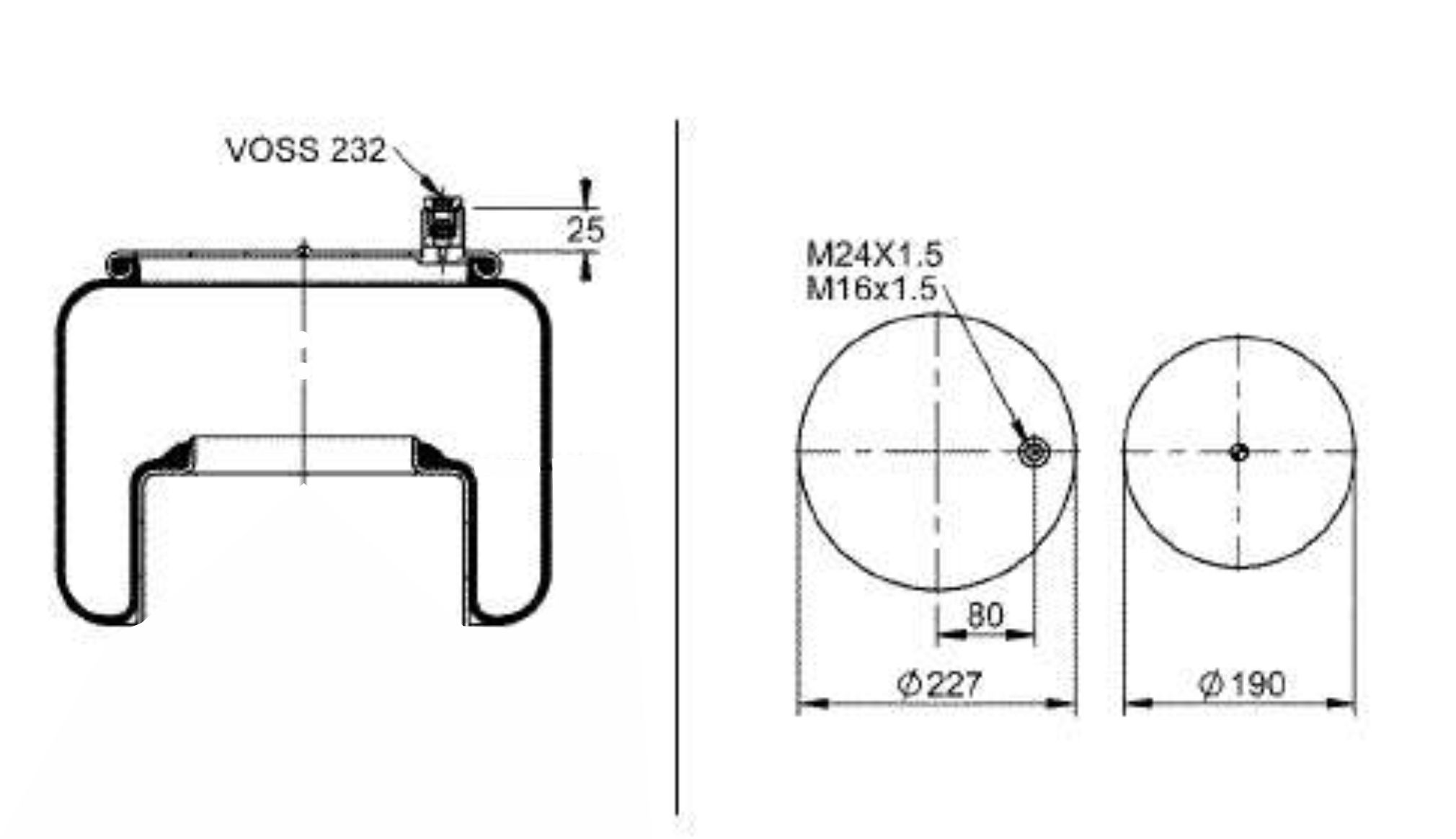 BOLSA MOLA PNEUM MB AXOR TRAS TRUCK S SENSOR ORIGINAL A9583200321 